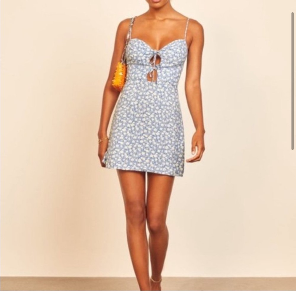 Like new! Reformation Bascom Dress in Azzuro
